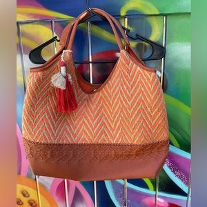 Steven By Steve Madden Orange Tote Bag